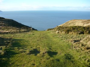 The path down Hurlstone Combe The path down Hurlstone Combe