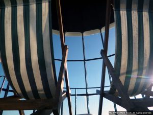 Deckchairs at the top of the Old Light