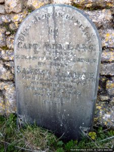 Samuel Jarman's tombstone