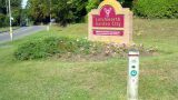 From here until the next big red sign, you're also on the Letchworth Greenway