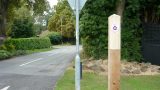 Waymarking the route into Newlands Lane